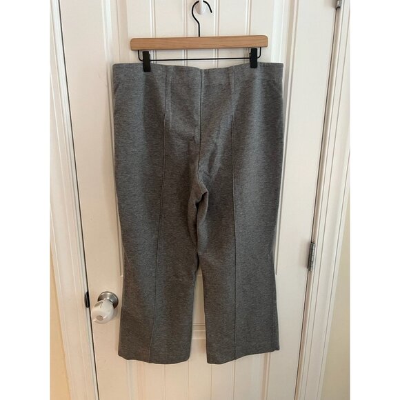 Anthropologie Cartonnier Gray Double Knit Cropped Wide-Leg Pants Size Small - Picture 4 of 5